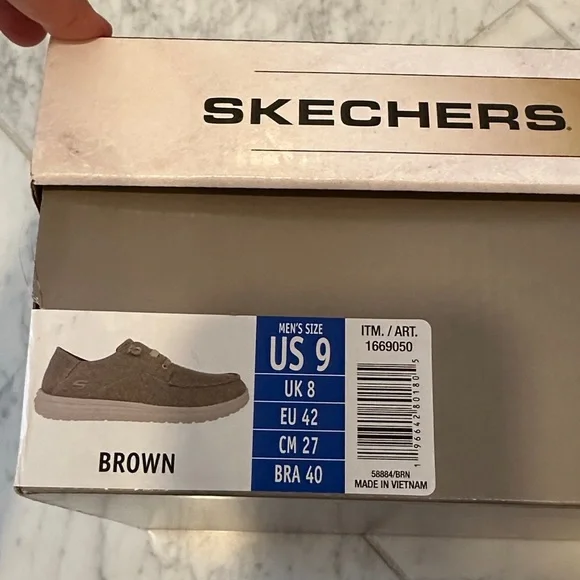 Skechers Brown Loafers with Air-Cooled Memory Foam. New with Tags. - Picture 8 of 9